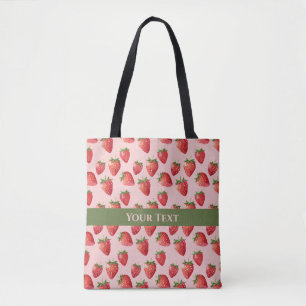 Juicy Pink: Spirale durch Erdbeerfelder Tasche