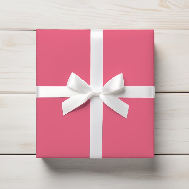 Juicy Pink Vibrant Rosy Solid Geschenkpapier (Von Creator hochgeladen)