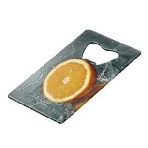 Juicy-positive Orange für Vitamin-Stimmung Geldbeutel Flaschenöffner