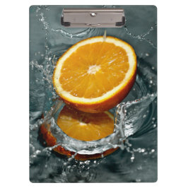 Juicy-positive Orange für Vitamin-Stimmung Klemmbrett