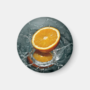 Juicy-positive Orange für Vitamin-Stimmung Magnet
