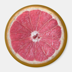 Juicy Red Grapefruit Magnet