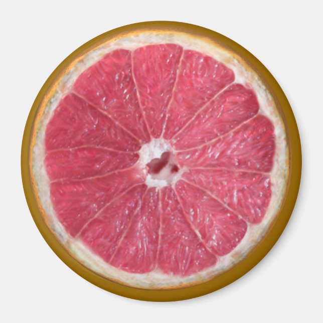 Juicy Red Grapefruit Magnet (Vorne)