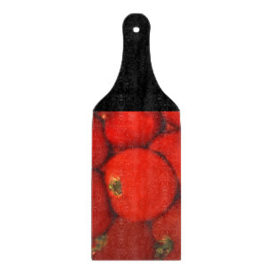 Juicy Red Homegrown Garden Tomaten Schneidebrett