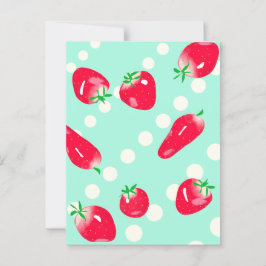 Juicy Red Strawberries Postcard (Mint) Postkarte