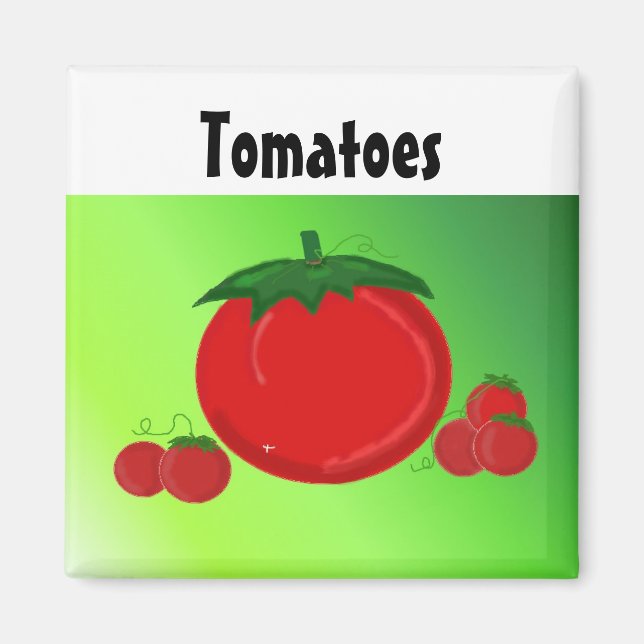 Juicy Red Tomates Magnet (Vorne)