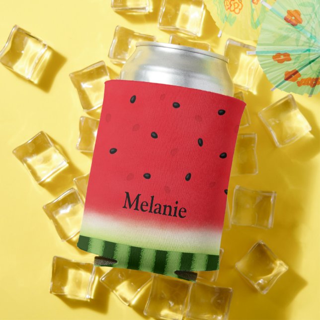 Juicy Red Watermelon Personalisiert Dosenkühler (In Situ Sommer)