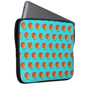Juicy Ripe Summer Peach Georgia Pfirsiche Obst Laptopschutzhülle
