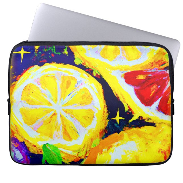 Juicy Sterne und Fruchtige Himmel. Jetzt kaufen Laptopschutzhülle (Vorderseite)