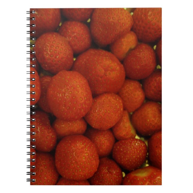 Juicy Strawberries Notebook Notizblock (Vorderseite)