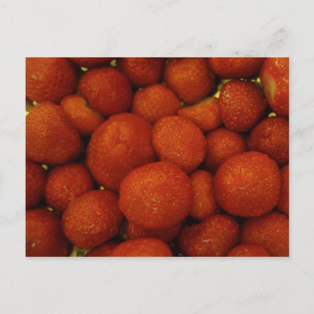 Juicy Strawberries Postcard Postkarte (Vorderseite)