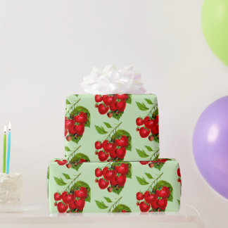 Juicy Strawberries Wrapping Paper Geschenkpapier