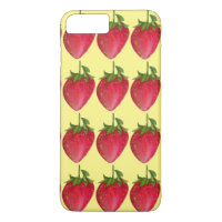 Juicy Strawberry Frucht Aquarell Makro Kunst