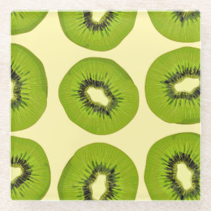 Juicy Tropical Fruits: Lebhafter Sommer Glasuntersetzer