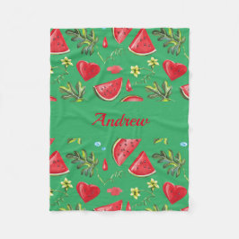 Juicy Watermelon Blanket für Säuglinge, Kinder, Er Fleecedecke
