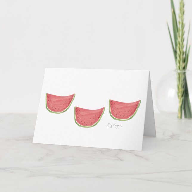 Juicy Watermelon Cards Karte (Vorderseite)