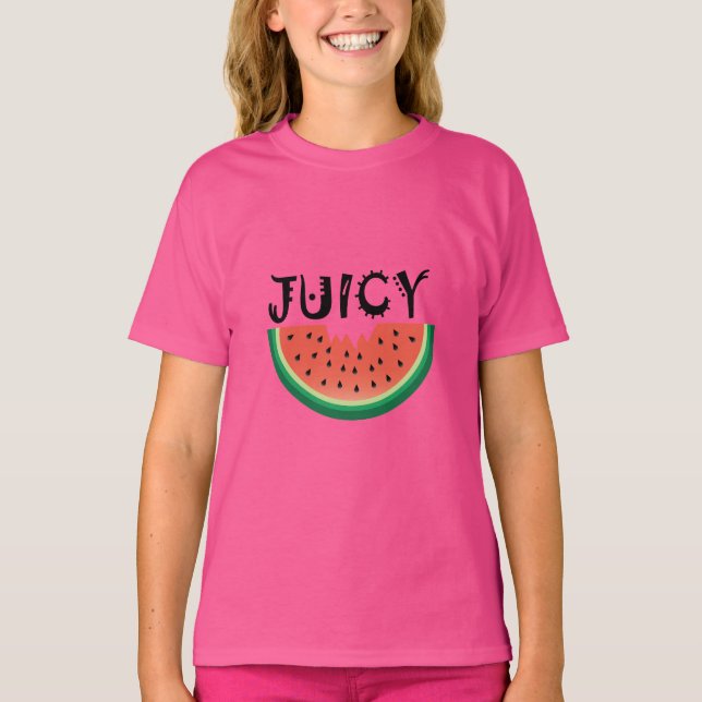 Juicy Watermelon - T - Shirt für Mädchen (Vorderseite)
