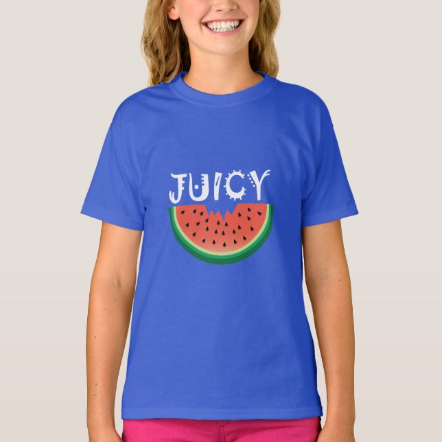 Juicy Watermelon - T - Shirt für Mädchen (Vorderseite)
