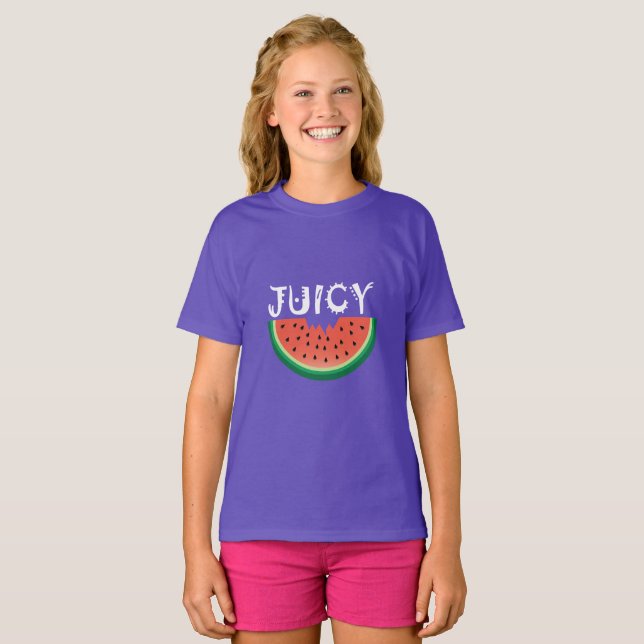 Juicy Watermelon - T - Shirt für Mädchen (Vorne ganz)