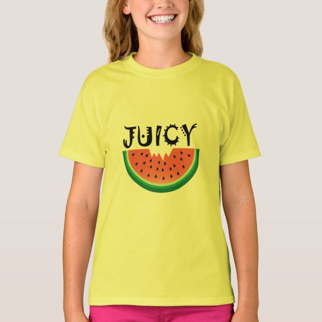 Juicy Watermelon - T - Shirt für Mädchen (Vorderseite)