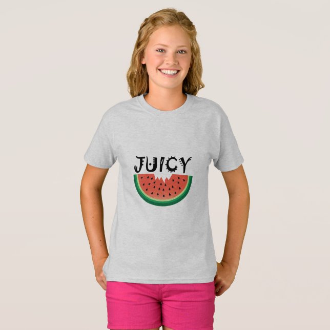 Juicy Watermelon - T - Shirt für Mädchen (Vorne ganz)