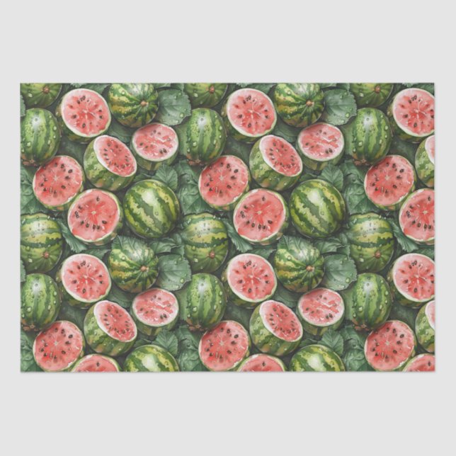 Juicy Watermelons Tissue Paper Seidenpapier (Vorderseite)