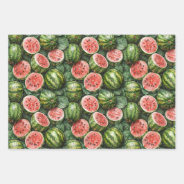 Juicy Watermelons Wrapping Paper Geschenkpapier Set