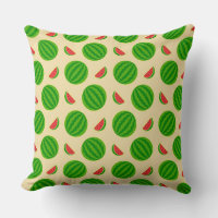 Juicy Whole und geschnitten Wassermelonen