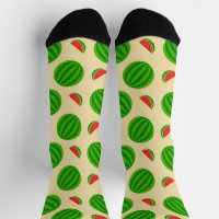 Juicy Whole und geschnitten Wassermelonen