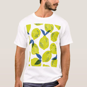 Juicy Zitronen: Vintag nahtlos. T-Shirt