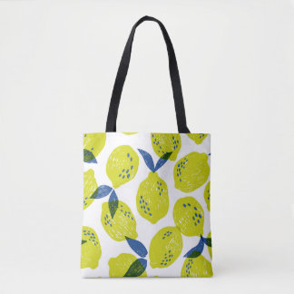 Juicy Zitronen: Vintag nahtlos. Tasche