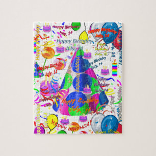 Juillet, 14 Anniversaire Jigsaw Puzzle