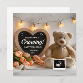 Juillet Fleur de naissance Faire-part de grossesse