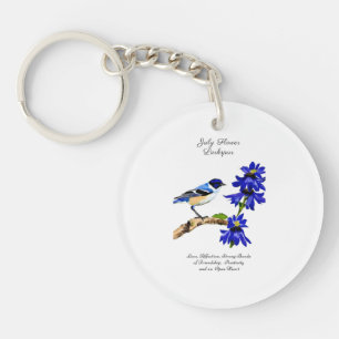 Juillet Mois de naissance Fleur Bluebird et Larksp