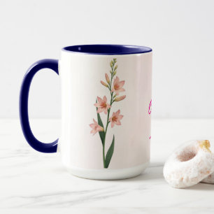 Juillet Mois de naissance Fleur Café Mug