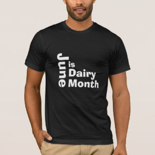 Juin est le Mois du lait. T-shirt pour un fermier