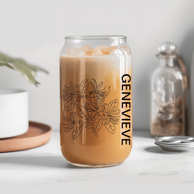 Juin Fleur de naissance Honeysuckie avec nom perso (Créateur téléchargé)