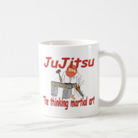 JuJitsu 363, der Kriegskunst-Cartoon denkt