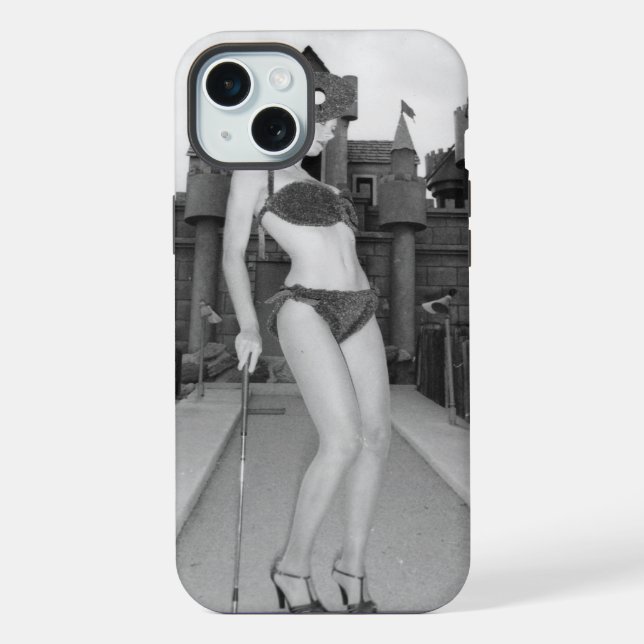 JuJu Rose Minigolf iPhone 15 Plus Hülle (Rückseite)