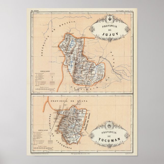 Jujuy and Tucuman, Argentina Poster (Vorne)