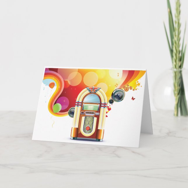 Juke Box Greeting Cards Karte (Vorderseite)