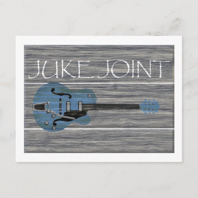 Juke Joint Retro Sign Postkarte (Vorderseite)