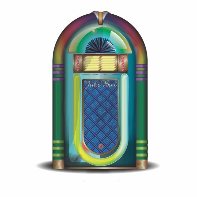 JukeBox Freistehende Fotoskulptur (Vorne)