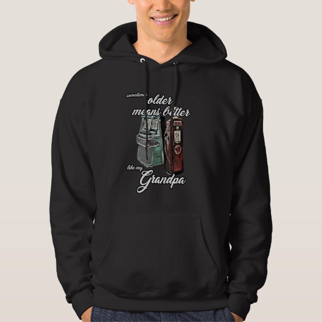 Jukebox Großvater Oldtimer Gaspumpe 1950 50 Hoodie (Vorderseite)