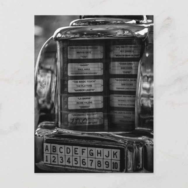 Jukebox Postkarte (Vorderseite)