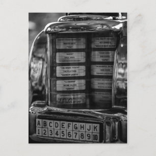 Jukebox-Postkarte Postkarte