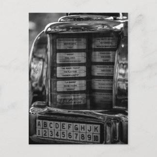 Jukebox-Postkarte Postkarte