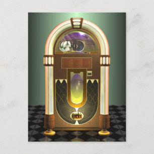 Jukebox-Postkarte Postkarte