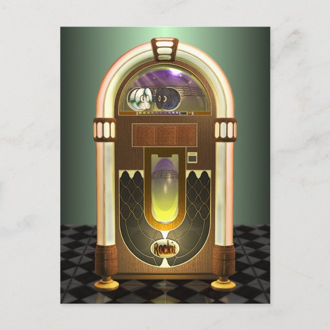 Jukebox-Postkarte Postkarte (Vorderseite)