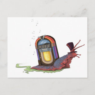 Jukebox Snail Postkarte